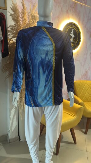 Camisa marmorizado masculina